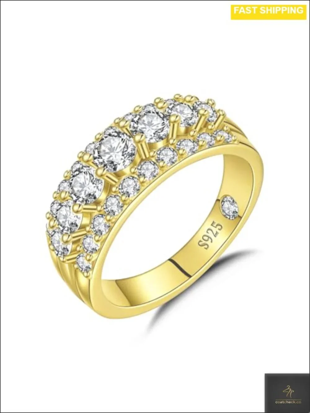 Moissanite Half Eternity Ring Band 925 Sterling Silver Anniversary